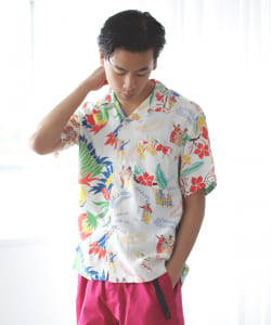 ▲BEAMS / クレイジー アロハシャツ 20SS