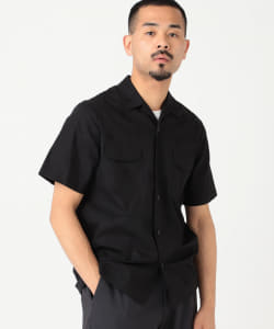 ▲AL’S ATTIRE × BEAMS PLUS / 別注 ペイズリー ショートスリーブ オープンカラー シャツ ブラック