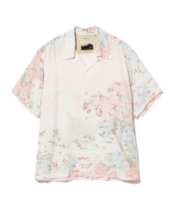 SUN SURF / 桜花に富士図 Aloha Shirt