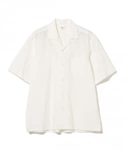 ▲Scye / Cotton Poplin Camp Collar Shirt