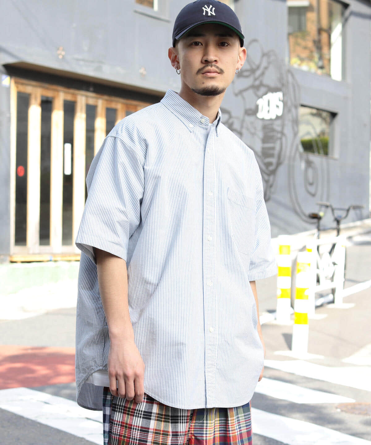 Beams ビームス アウトレット Beams 5分袖 イージー ボタンダウンシャツ シャツ ブラウス カジュアルシャツ 通販 Beams