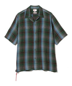 BEAMS JAPAN / オンブレ ルーズフィット ワークシャツ