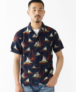 【別注】REMI RELIEF × BEAMS PLUS / カットジャカード アロハ シャツ
