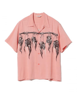 ▲STAR OF HOLLYWOOD / Hopsack Rayon Open Shirt “SHRUNKEN HEAD”