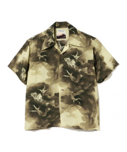 SUN SURF × 葛飾北斎 / Aloha Shirt 富士越龍図