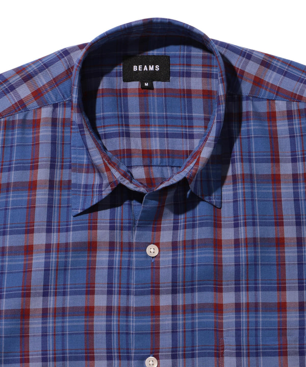 BEAMS [BEAMS] BEAMS / Check Easy Short Sleeve Shirt (Shirt/Blouse Casual  Shirt) Mail Order | BEAMS