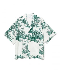 ▲UNUSED / 4 continents print short sleeve shirt
