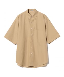 ▲AURALEE / WASHED FINX TWILL BIG HALF SLEEVED SHIRT
