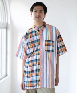 ▲BEAMS / マドラスチェック クレイジーパターン シャツ