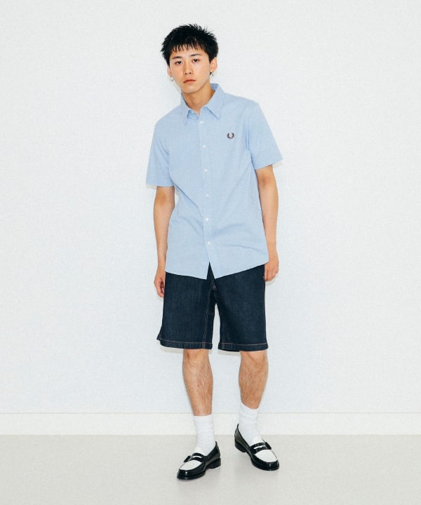 BEAMS（ビームス）FRED PERRY × BEAMS / 別注 鹿の子ジャージ 半袖 ...