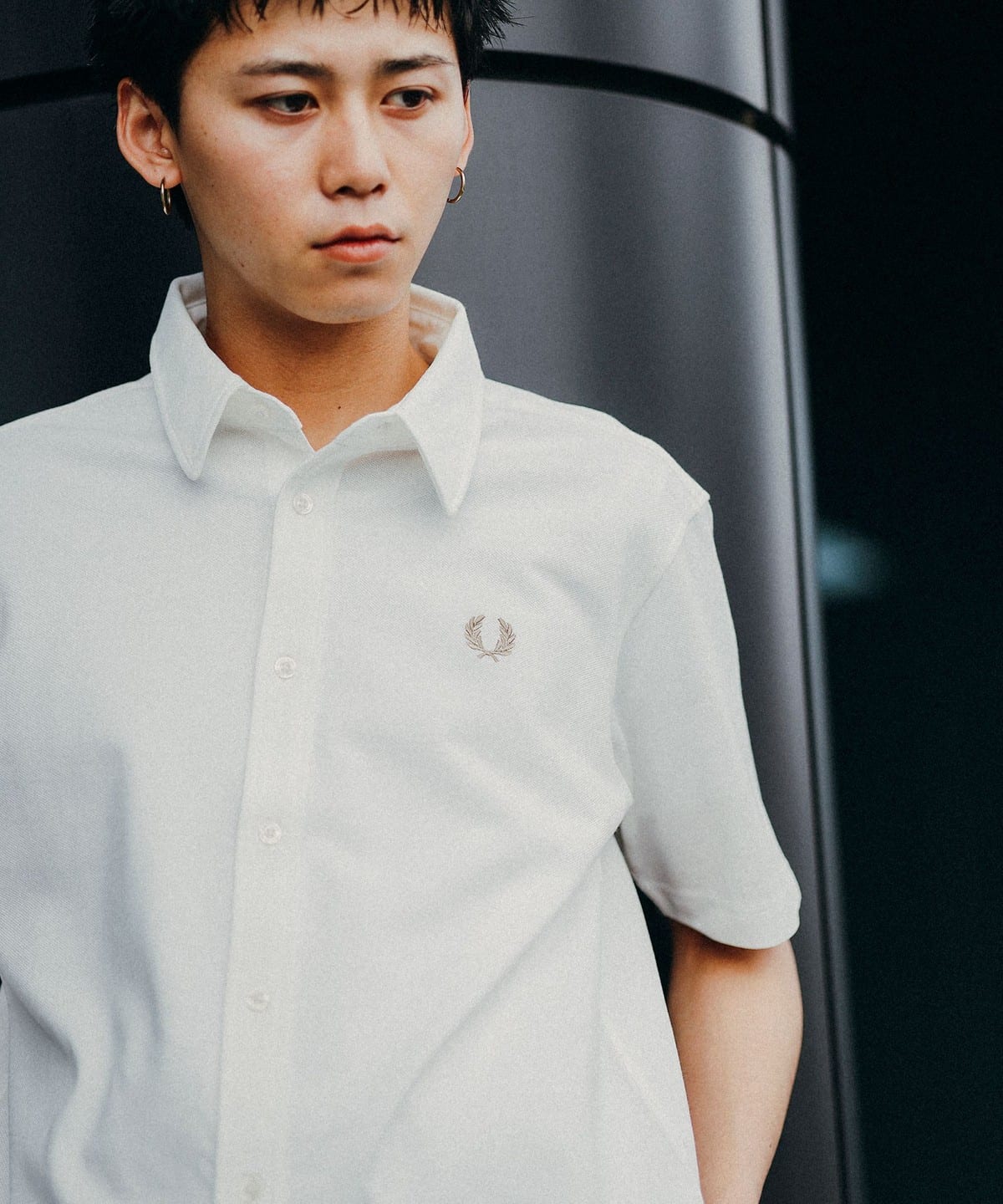 BEAMS（ビームス）FRED PERRY × BEAMS / 別注 鹿の子ジャージ 半袖 ...