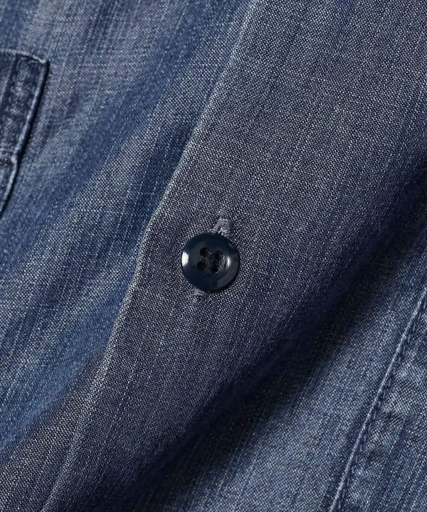 BEAMS(ビームス)デニム クロップド シャツ(シャツ・ブラウス BEAMS(ビームス)デニム クロップド シャツ(シャツ・ブラウス