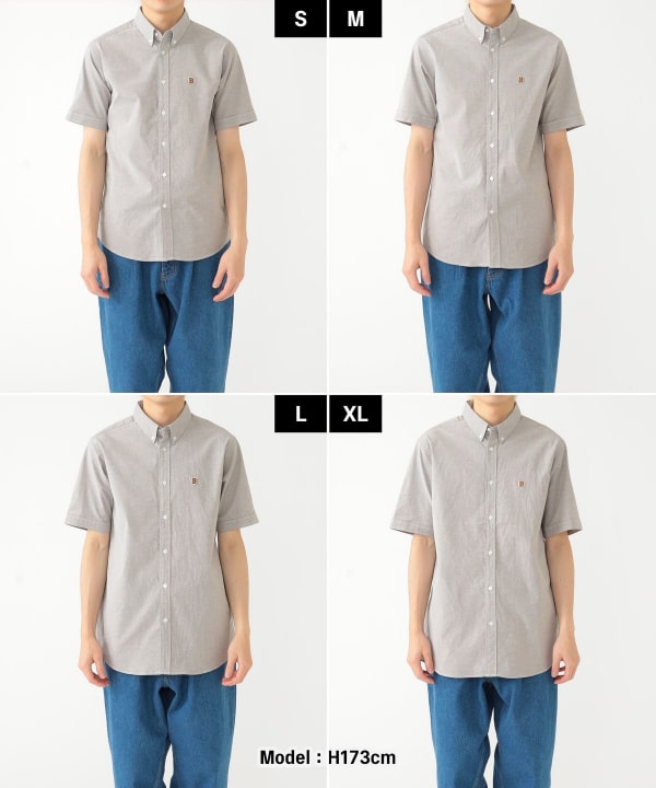 BEAMS（ビームス）ワンポイント ストレッチ ボタンダウン シャツ