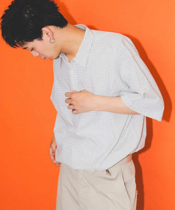 BEAMS Mini Check Pullover Shirt (Shirts, Blouses BEAMS