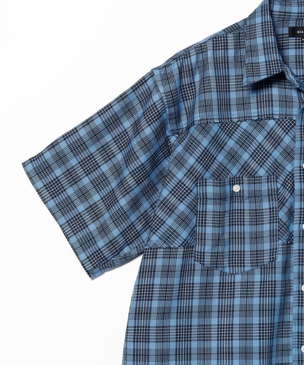 BEAMS（ビームス）切替え バイアス チェック シャツ（シャツ