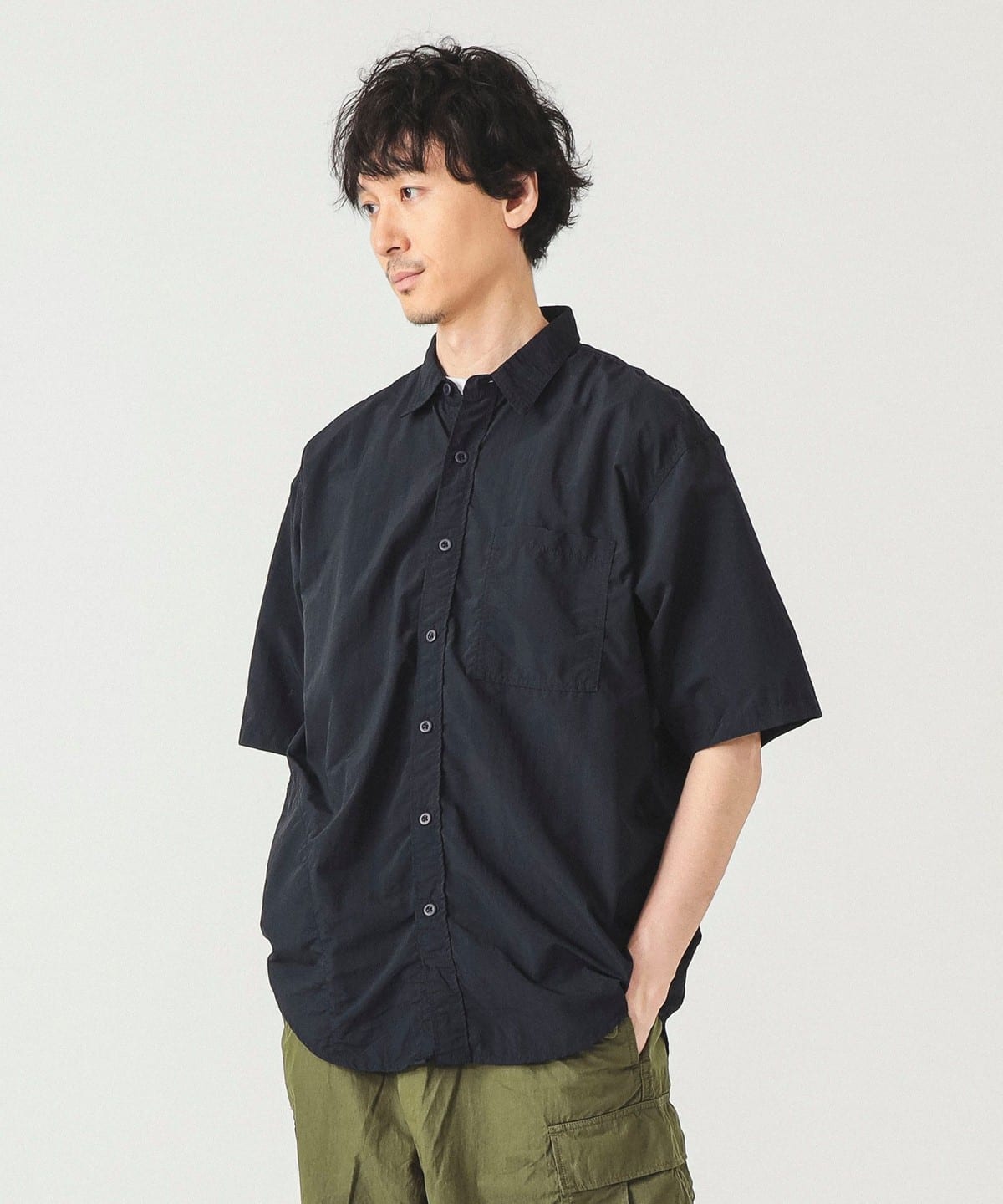 撥水 アクティブ シャツ シャツ・ブラウス MEN NAVY L 撥水 アクティブ シャツ シャツ・ブラウス MEN NAVY L