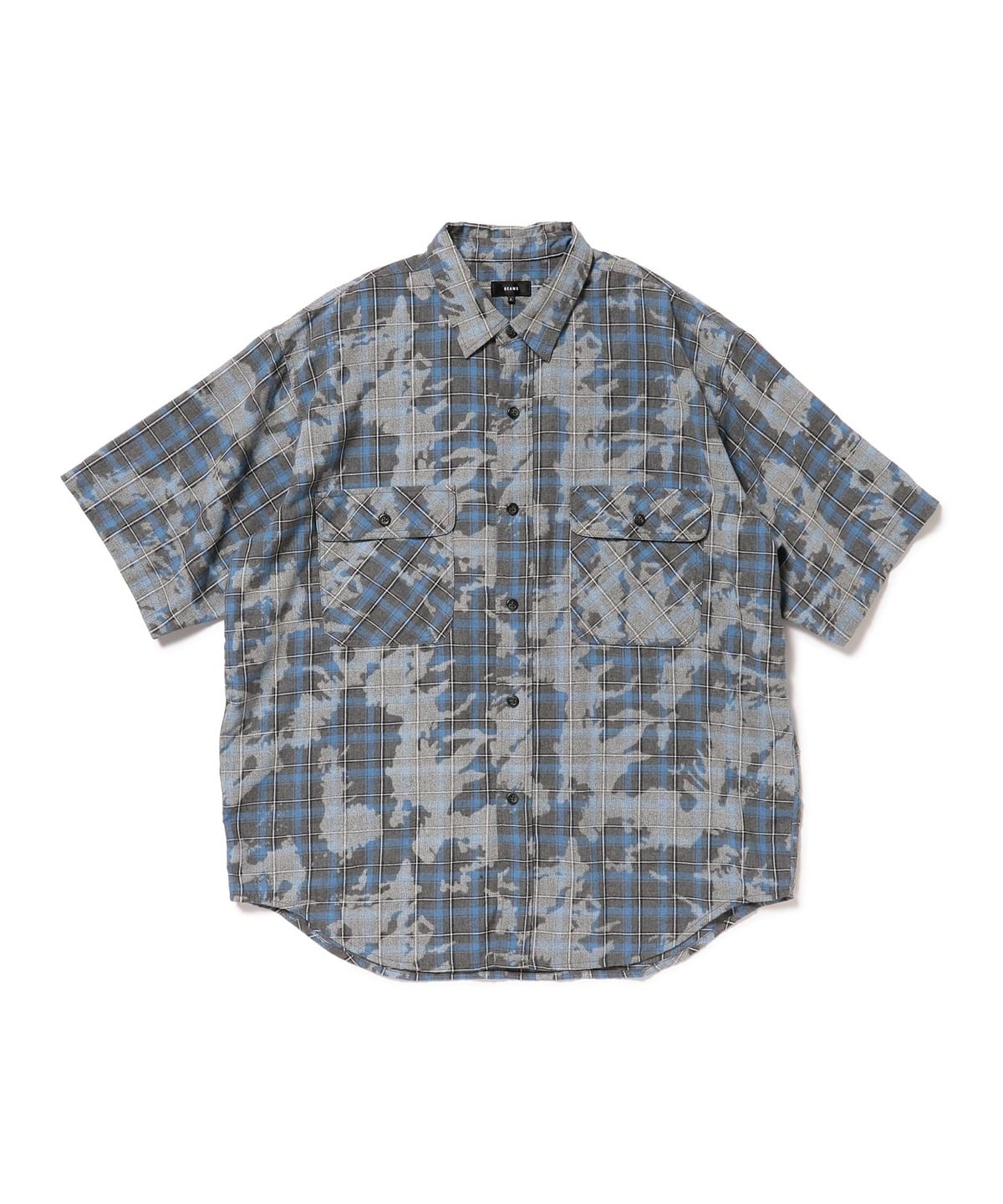 フェード ワーク チェックシャツ シャツ・ブラウス MEN BLUE XL フェード ワーク チェックシャツ シャツ・ブラウス MEN BLUE XL
