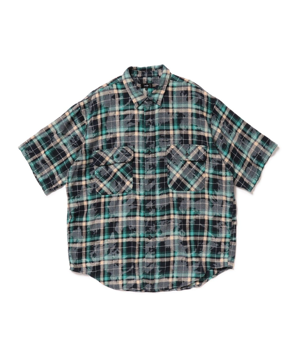 フェード ワーク チェックシャツ シャツ・ブラウス MEN NAVY L フェード ワーク チェックシャツ シャツ・ブラウス MEN NAVY L