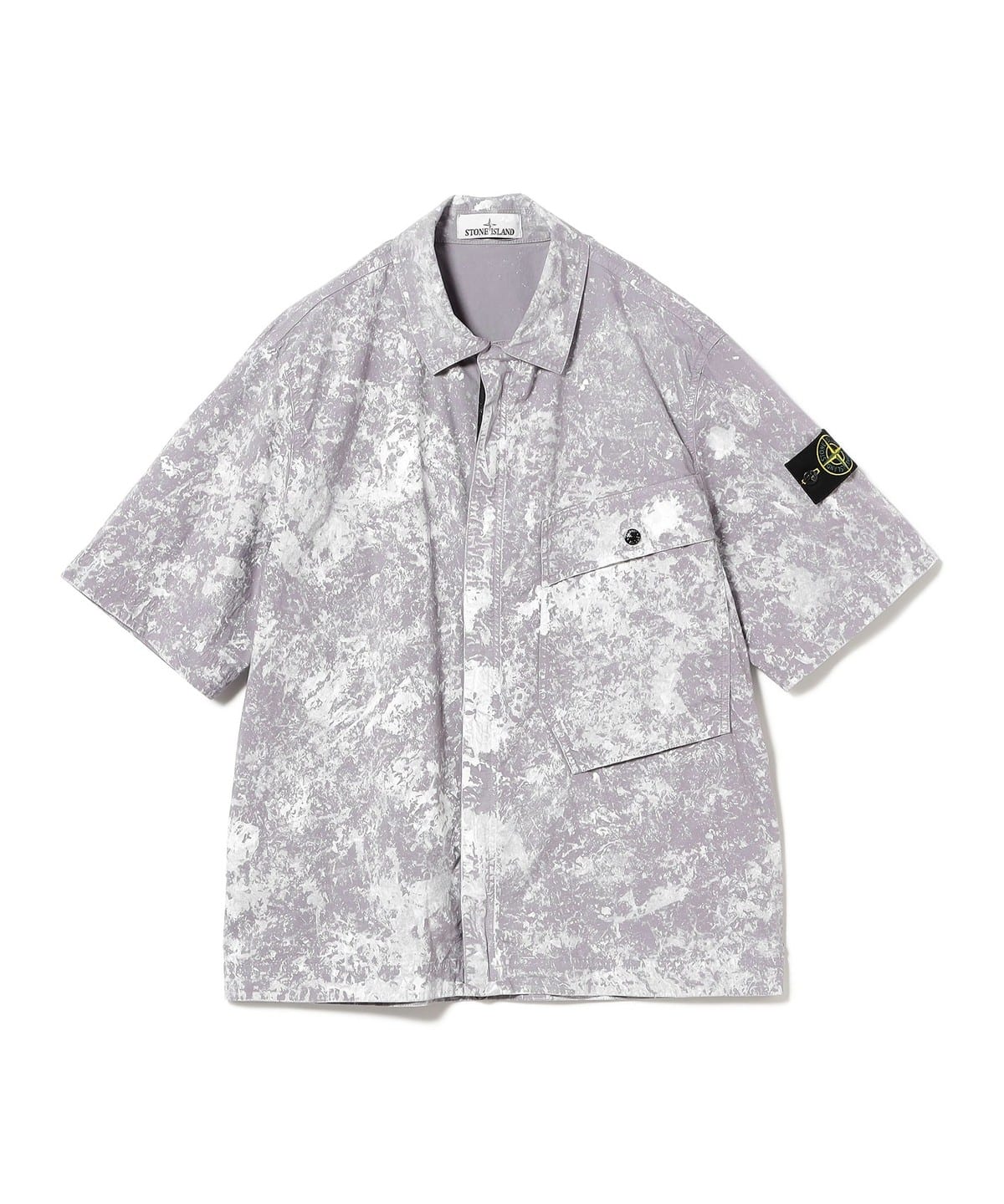 STONE ISLAND ストーンアイランド / Short Sleeve Shirts S0143 シャツ・ブラウス MEN V0061/PEARL GREY M STONE ISLAND ストーンアイランド / Short Sleeve Shirts S0143 シャツ・ブラウス MEN V0061/PEARL GREY M