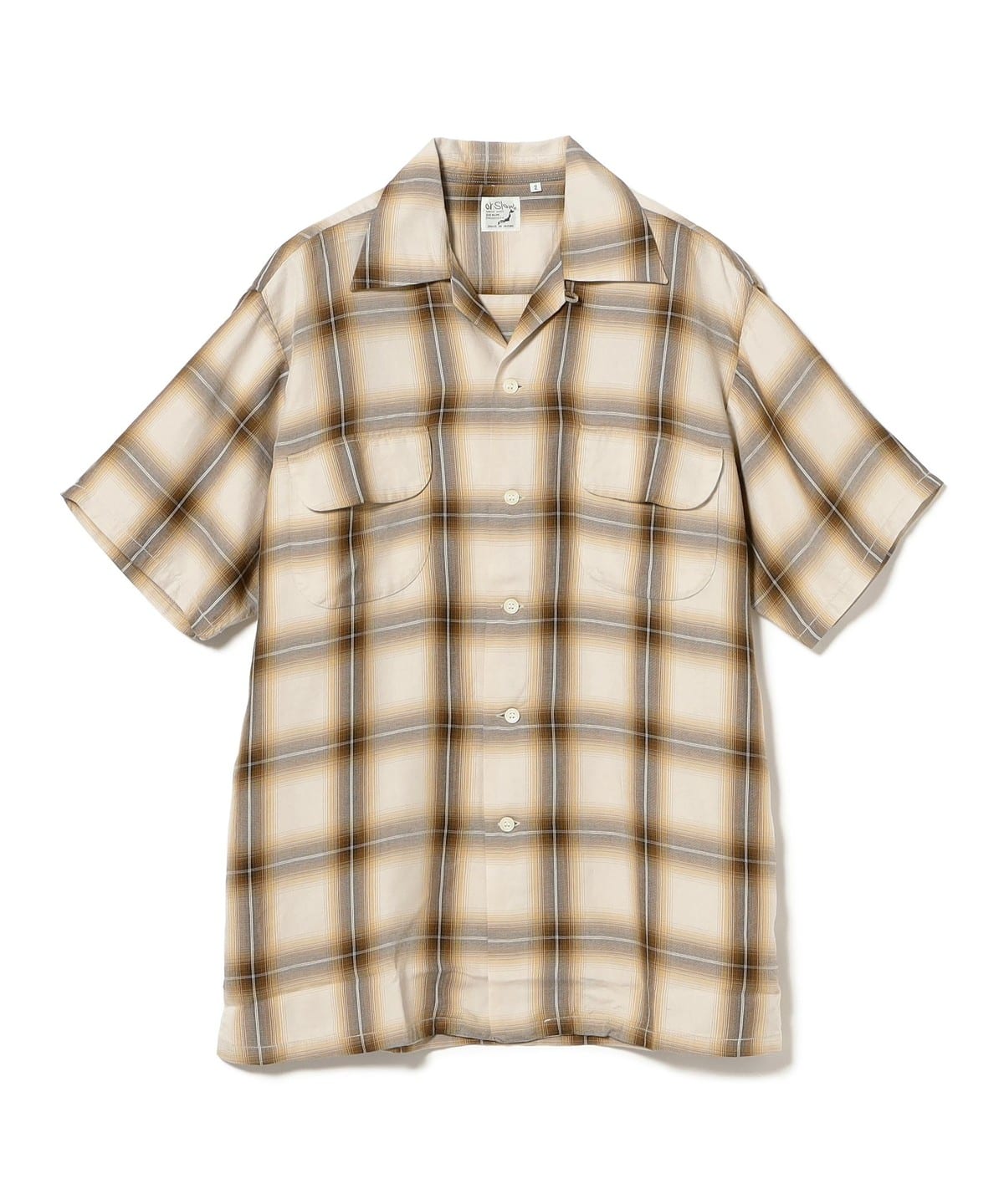 orSlow オアスロウ / OMBRE CHECK SHORT SLEEVE SHIRT シャツ・ブラウス MEN BROWN CHECK 4(XL) orSlow オアスロウ / OMBRE CHECK SHORT SLEEVE SHIRT シャツ・ブラウス MEN BROWN CHECK 4(XL)