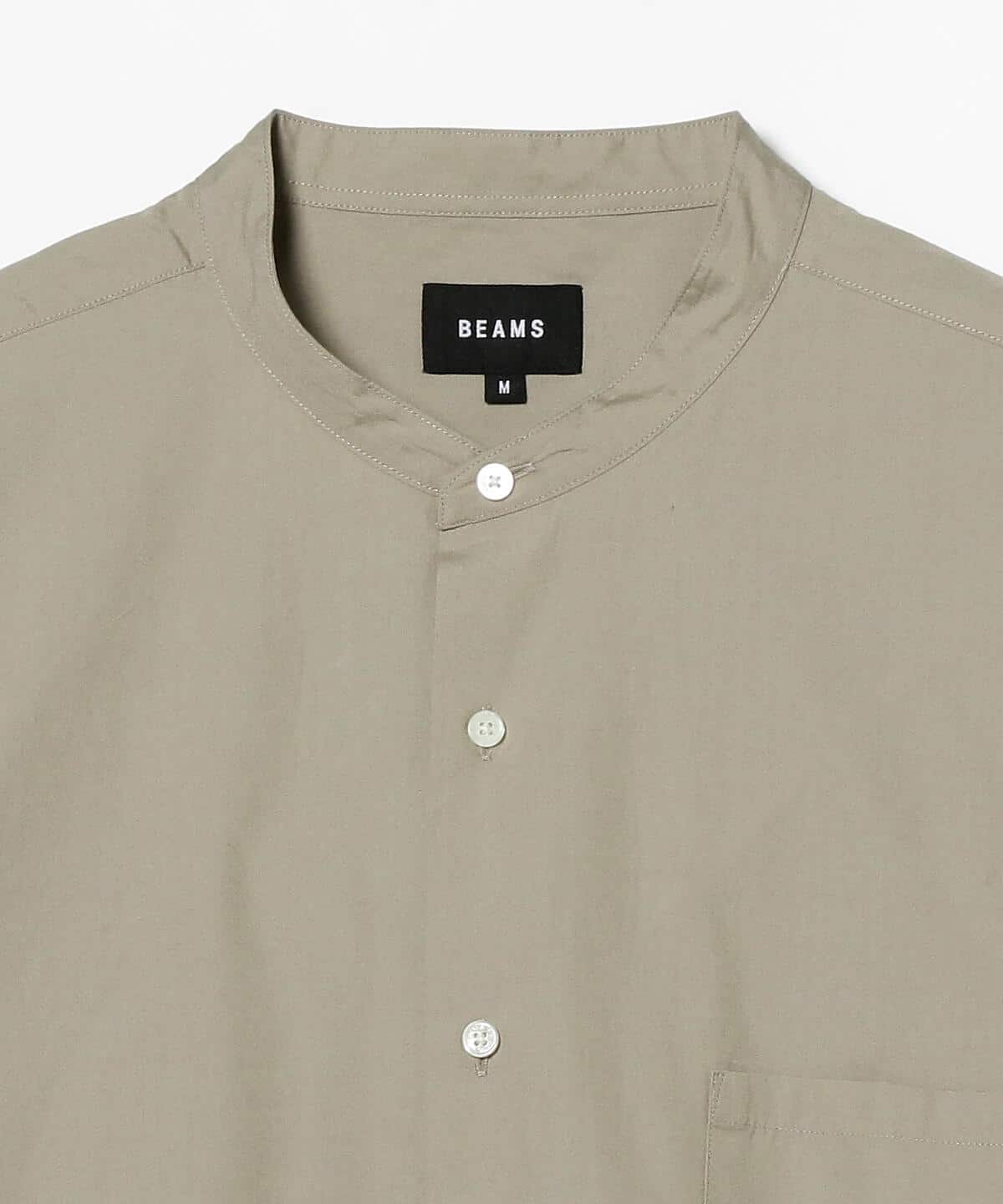 【OLIVE】BEAMS / バンドカラー イージー シャツ