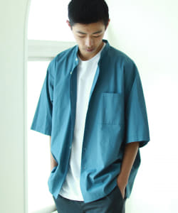 ▲BEAMS / バンドカラー イージーシャツ