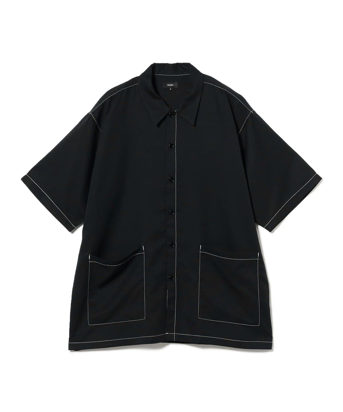 ステッチ イージーシャツ シャツ・ブラウス MEN BLACK L ステッチ イージーシャツ シャツ・ブラウス MEN BLACK L