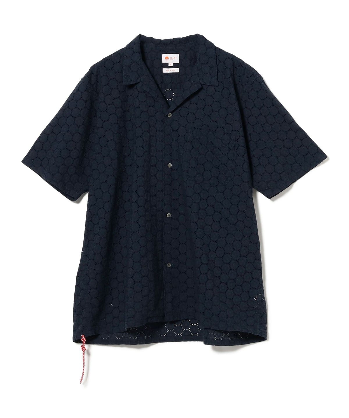 EMBROIDERY OPEN COLLAR SHIRT シャツ・ブラウス MEN NAVY S EMBROIDERY OPEN COLLAR SHIRT シャツ・ブラウス MEN NAVY S