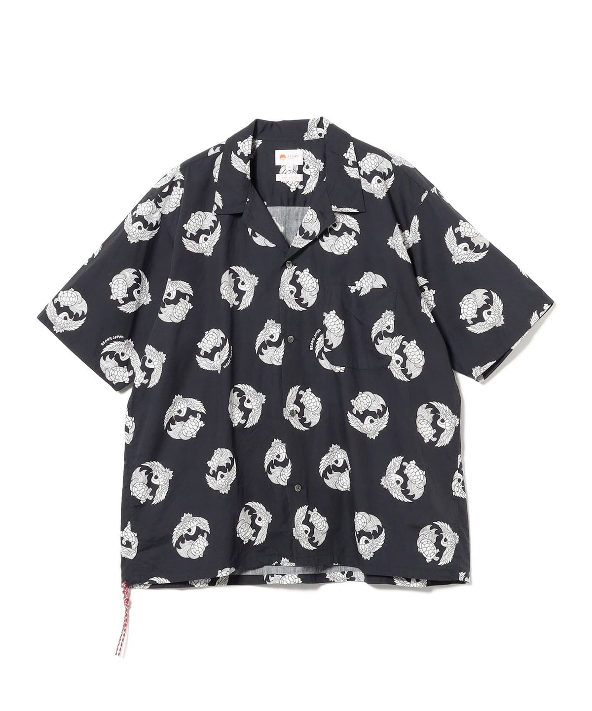 "鶴亀" OPEN COLLAR SHIRT シャツ・ブラウス MEN NAVY XL "鶴亀" OPEN COLLAR SHIRT シャツ・ブラウス MEN NAVY XL