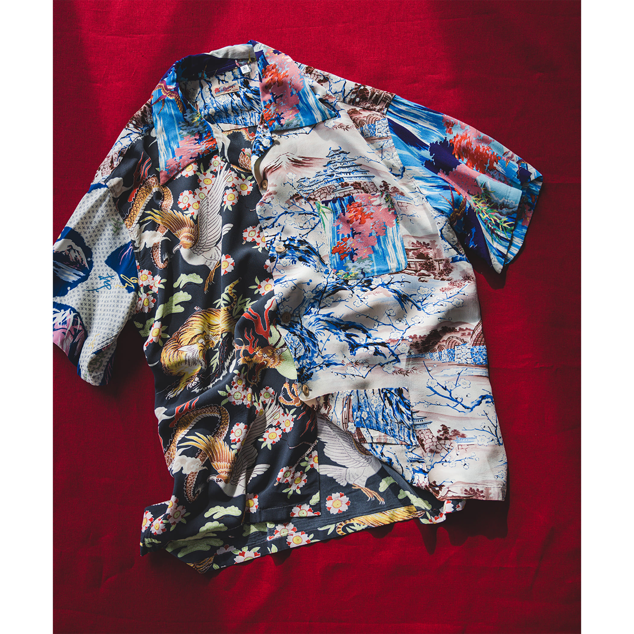 "【別注】SUN SURF サンサーフ / "和柄" OPEN COLLAR SHIRT シャツ・ブラウス MEN MULTI M" "【別注】SUN SURF サンサーフ / "和柄" OPEN COLLAR SHIRT シャツ・ブラウス MEN MULTI M"