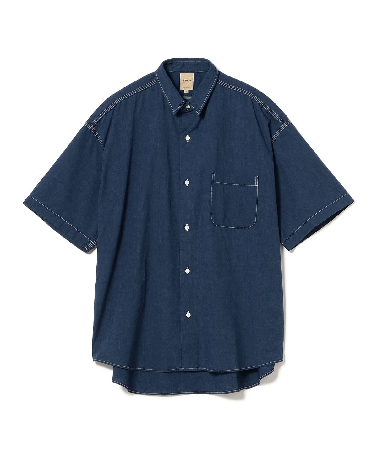 Sanca サンカ / CHAMBRAY MINI REGULAR OVER FIT S/S シャツ・ブラウス MEN ID/ID 1 Sanca サンカ / CHAMBRAY MINI REGULAR OVER FIT S/S シャツ・ブラウス MEN ID/ID 1