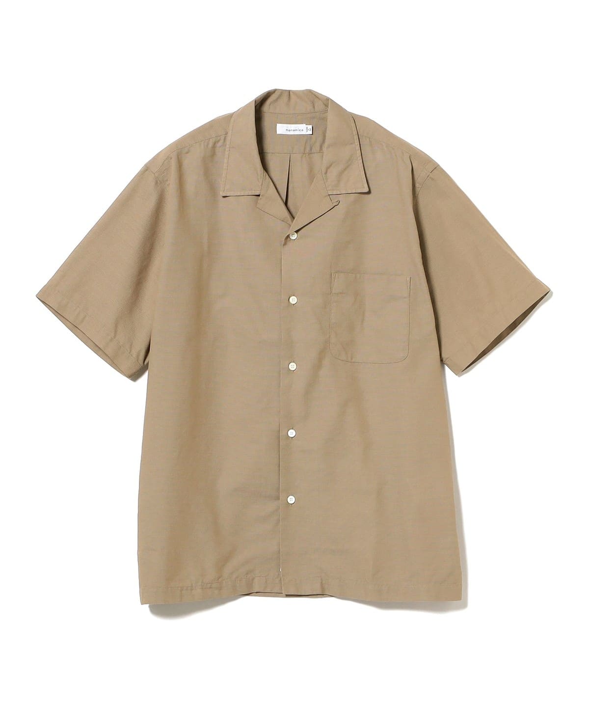 NANAMICA オープンカラー パナマシャツ 半袖 M 美品 BEAMS（ビームス）nanamica / Open Collar Panama S/S Shirt（シャツ