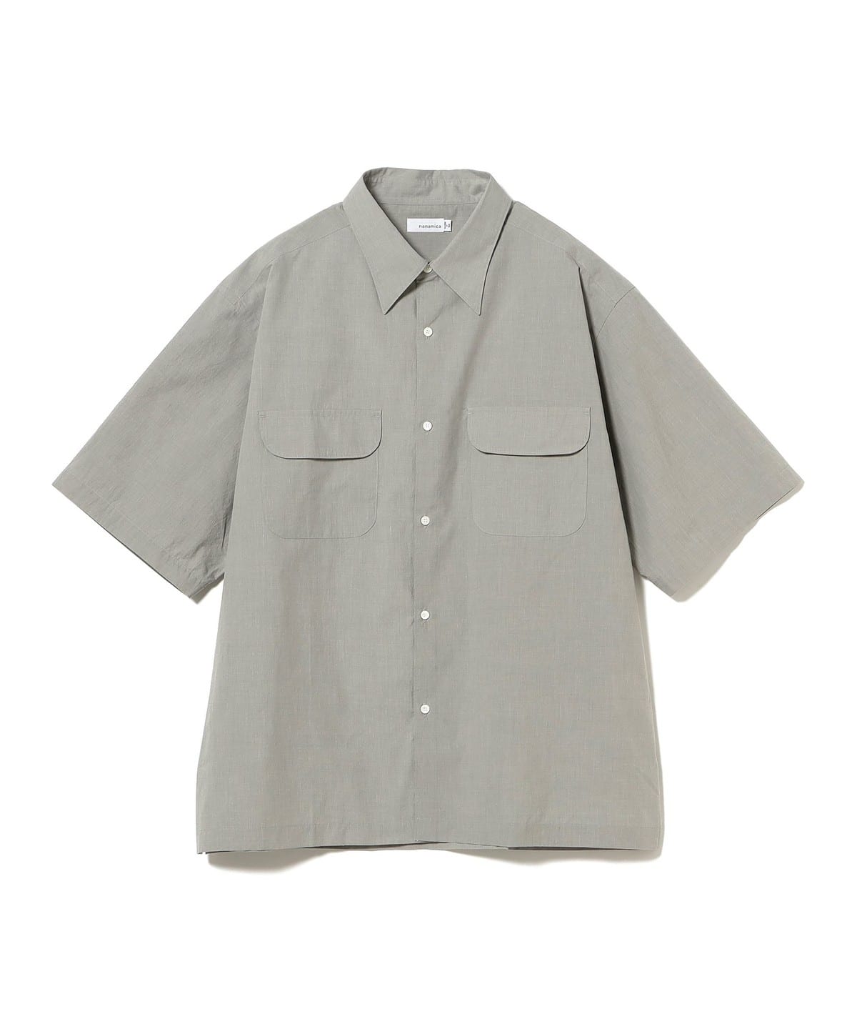 nanamica ナナミカ / Regular Collar End On End S/S Shirt シャツ・ブラウス MEN Gray L nanamica ナナミカ / Regular Collar End On End S/S Shirt シャツ・ブラウス MEN Gray L