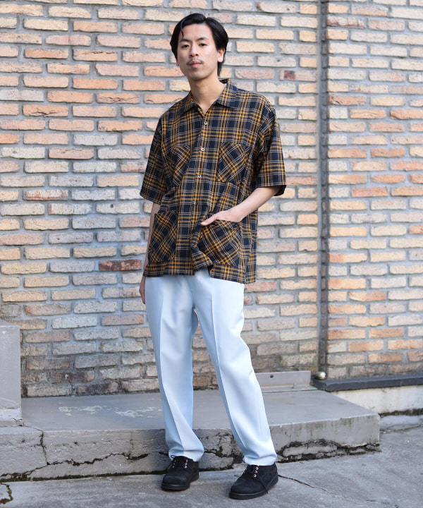 BEAMS [BEAMS] BEAMS / Check Cuban shirt (shirt/blouse casual shirt