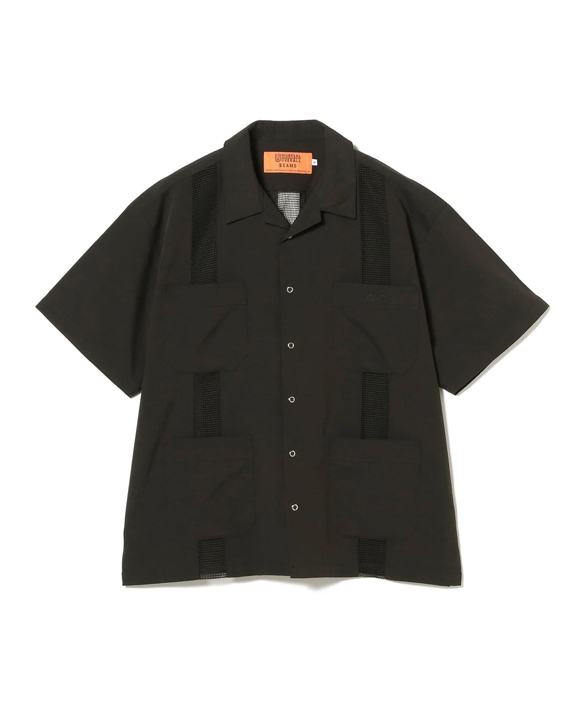 【6/25新規値下げ】【別注】UNIVERSAL OVERALL ユニバーサルオーバーオール / メッシュ キューバシャツ シャツ・ブラウス MEN BLACK S 【6/25新規値下げ】【別注】UNIVERSAL OVERALL ユニバーサルオーバーオール / メッシュ キューバシャツ シャツ・ブラウス MEN BLACK S