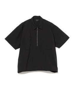 ハーフジップ プルオーバー シャツ