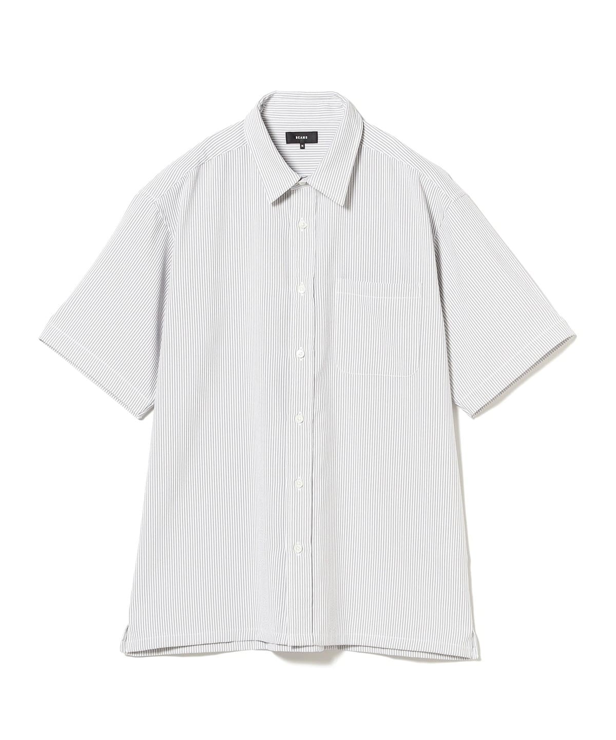 シアサッカー ミニレギュラー シャツ シャツ・ブラウス MEN GREY L シアサッカー ミニレギュラー シャツ シャツ・ブラウス MEN GREY L