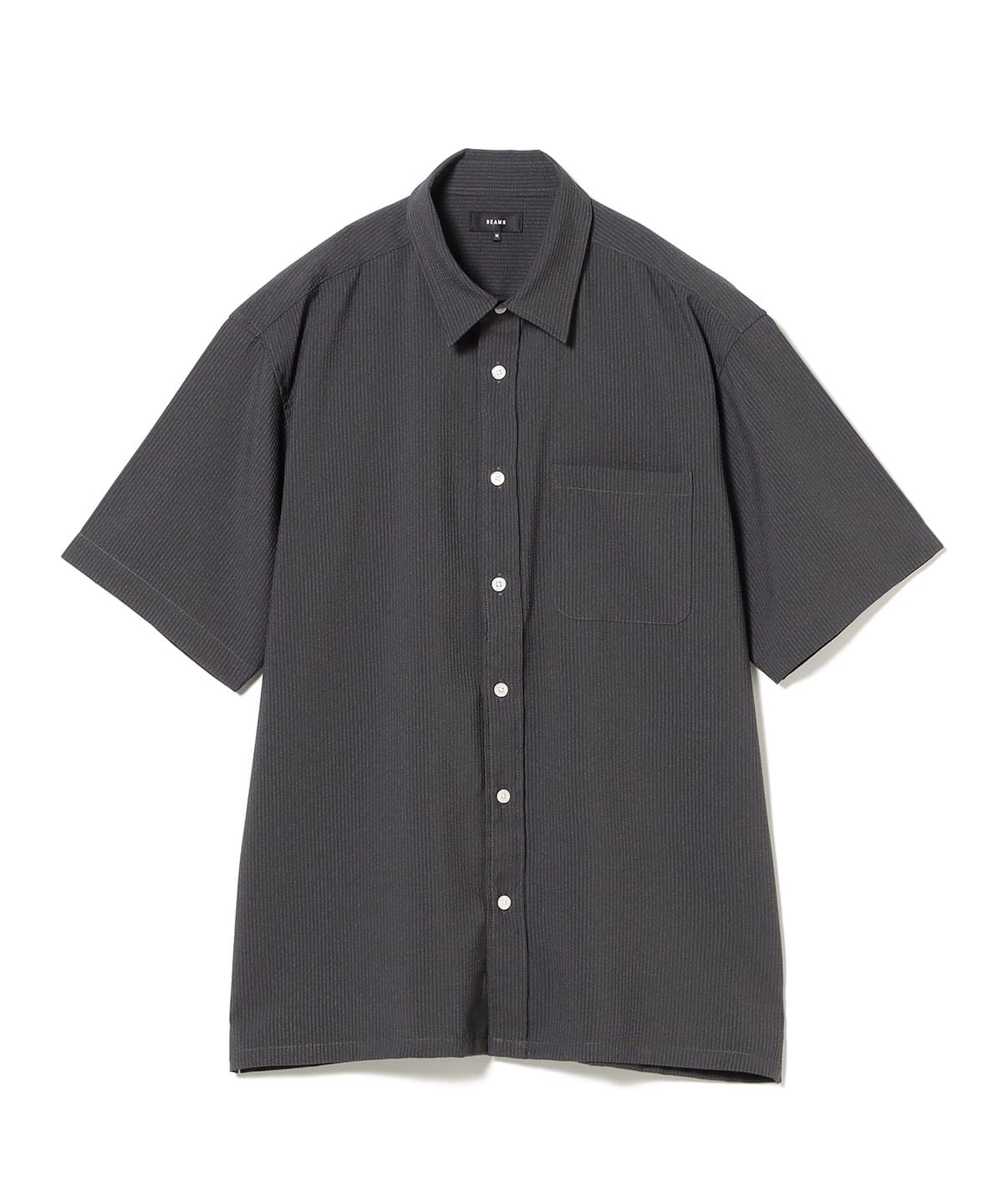 シアサッカー ミニレギュラー シャツ シャツ・ブラウス MEN CHARCOAL. G XL シアサッカー ミニレギュラー シャツ シャツ・ブラウス MEN CHARCOAL. G XL