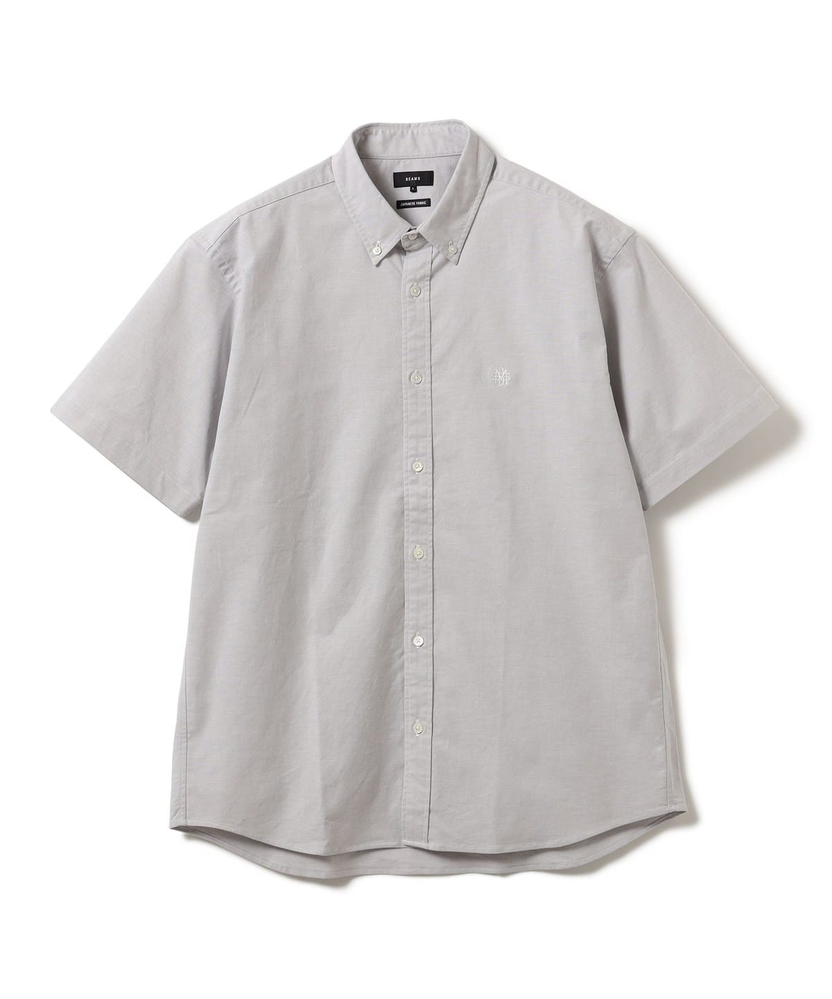ストレッチ エンブレム ボタンダウンシャツ シャツ・ブラウス MEN LT. GREY S ストレッチ エンブレム ボタンダウンシャツ シャツ・ブラウス MEN LT. GREY S
