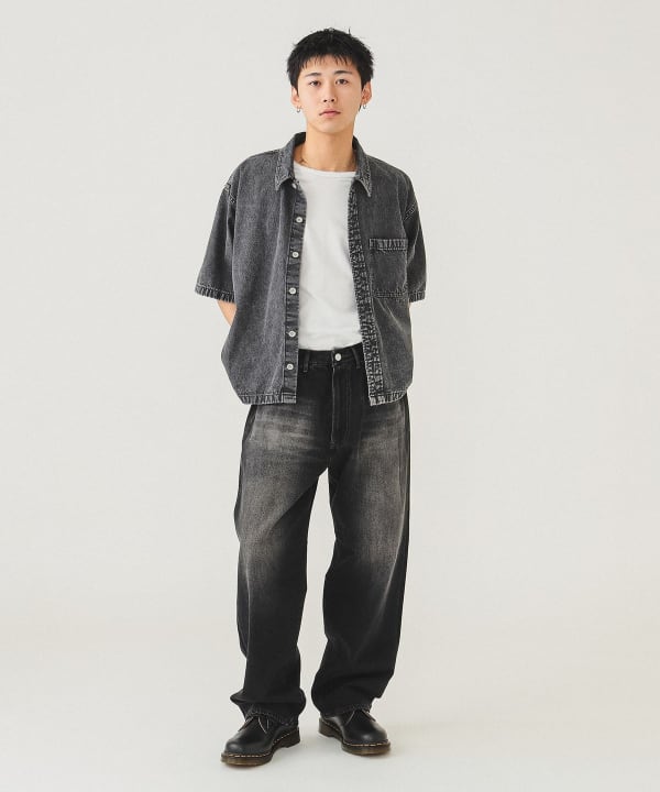 BEAMS（ビームス）ショート デニム シャツ（シャツ・ブラウス