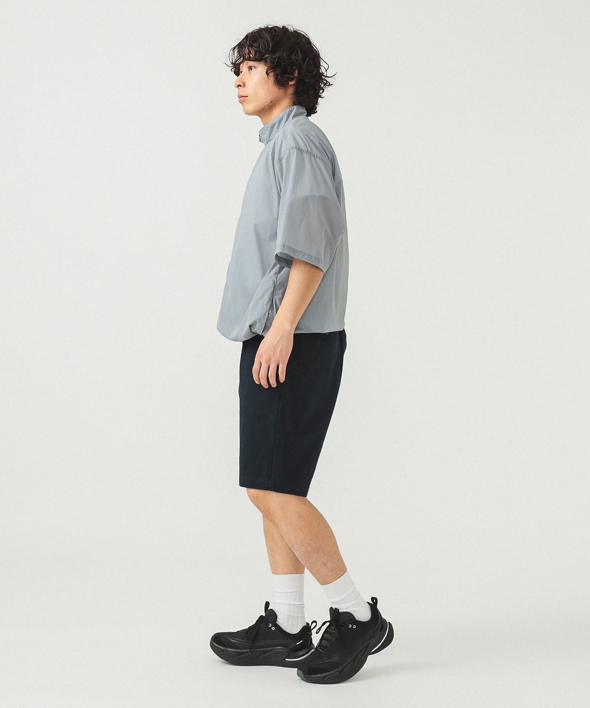 【BLACK】撥水 テックシャツ BEAMS（ビームス）撥水 テックシャツ（シャツ・ブラウス カジュアル