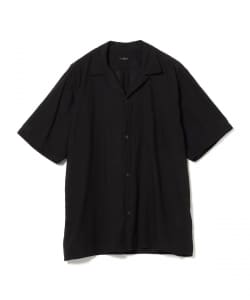 COMOLI / KHADI コットン 半袖 オープンカラーシャツ