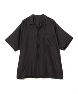 COMOLI / ウールシルク 半袖オープンカラーシャツ