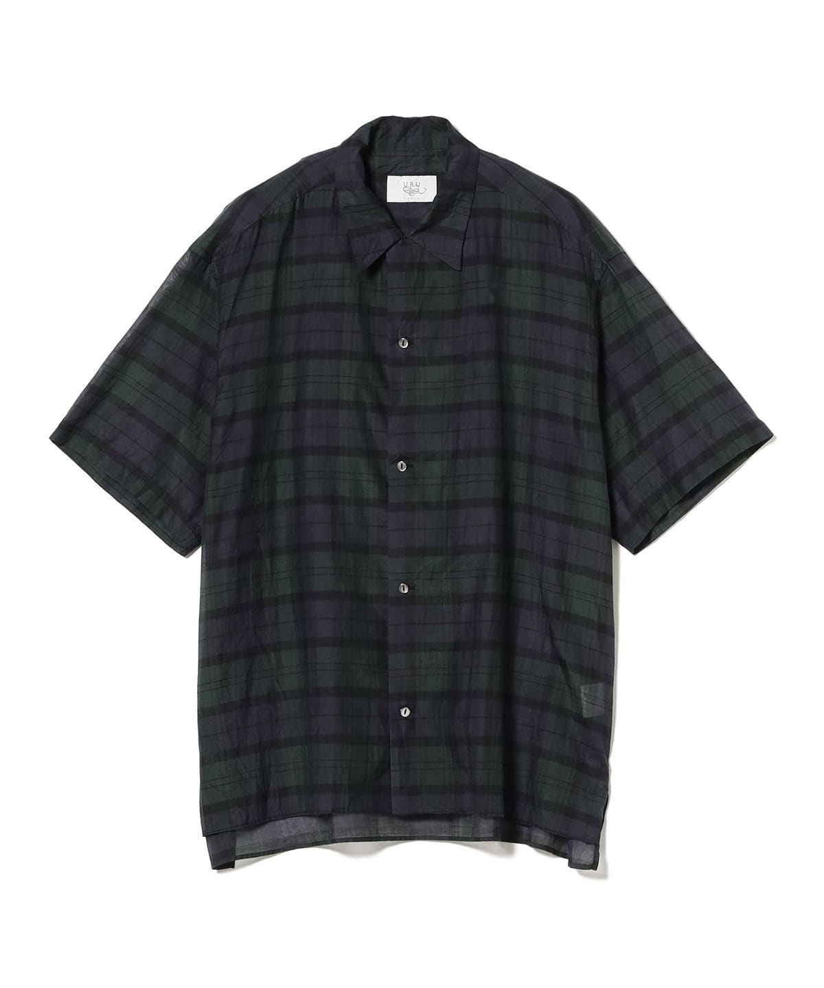 URU ウル / Open collar S/S shirts シャツ・ブラウス MEN NAVY 2 URU ウル / Open collar S/S shirts シャツ・ブラウス MEN NAVY 2
