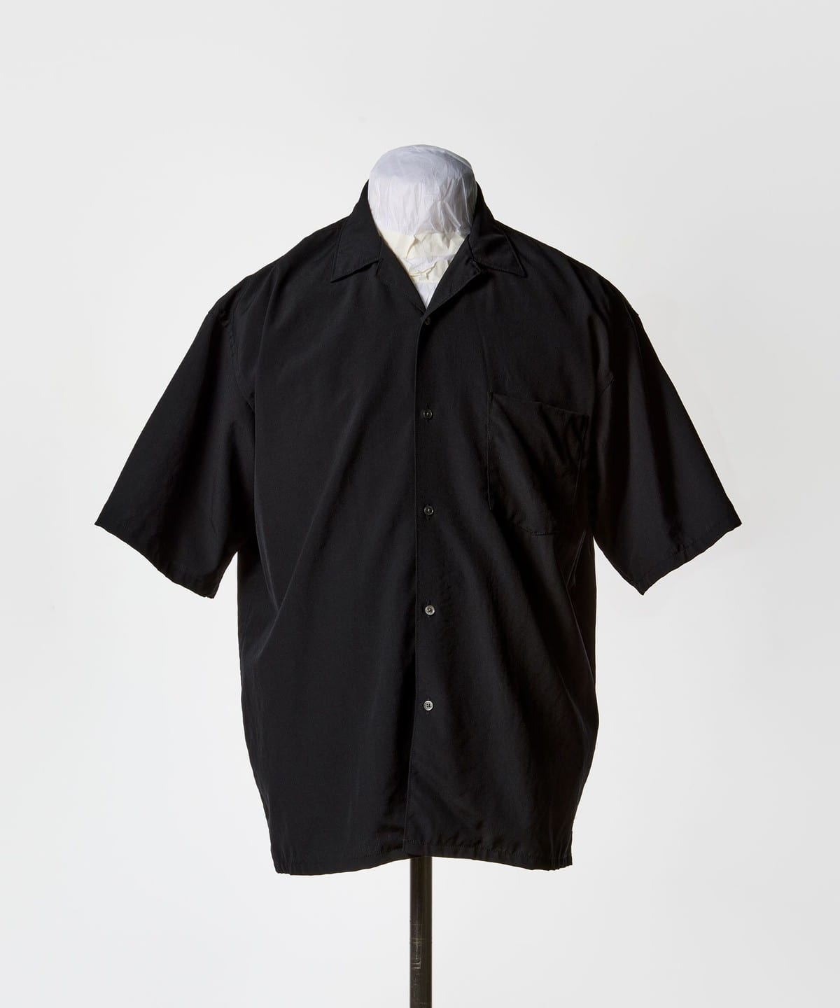 【ショップ限定商品】『the A』 / Wool Open Collar Shirt シャツ・ブラウス MEN BLACK S 【ショップ限定商品】『the A』 / Wool Open Collar Shirt シャツ・ブラウス MEN BLACK S