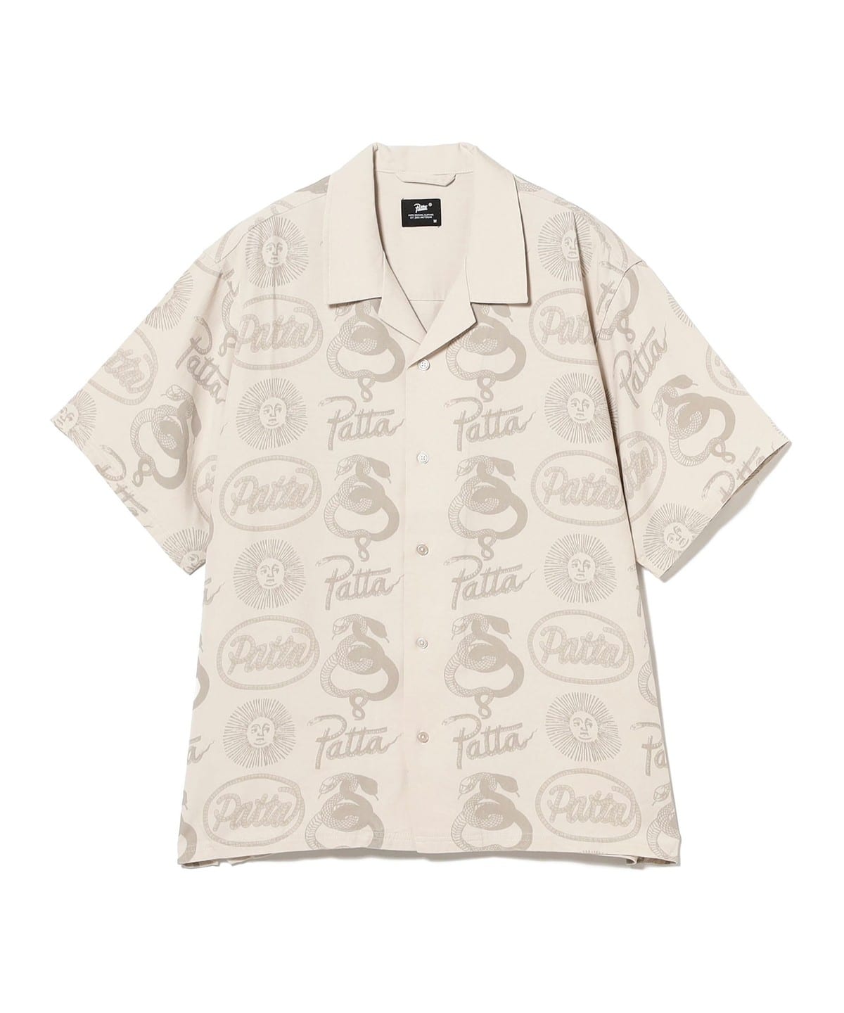 PATTA パタ / Serpentes Summer Shirt シャツ・ブラウス MEN PUMIC STONE L PATTA パタ / Serpentes Summer Shirt シャツ・ブラウス MEN PUMIC STONE L