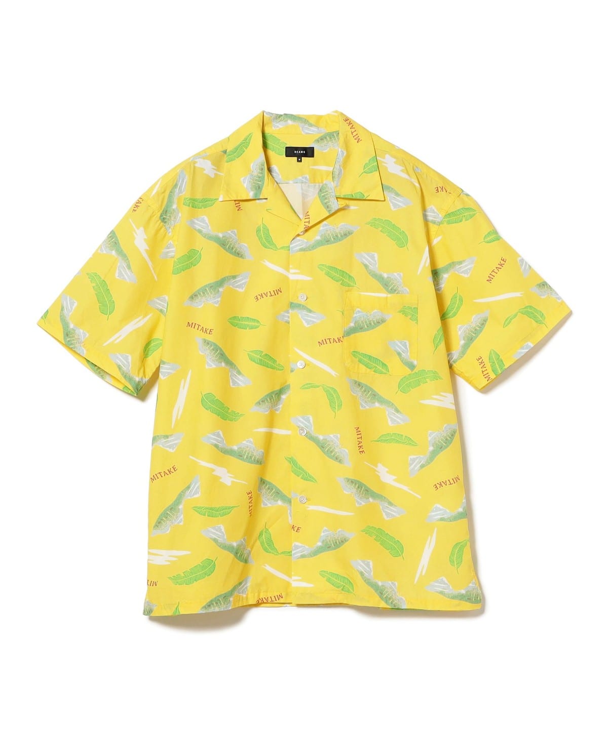 【別注】三岳 PRINT SHIRTS シャツ・ブラウス MEN YELLOW S 【別注】三岳 PRINT SHIRTS シャツ・ブラウス MEN YELLOW S