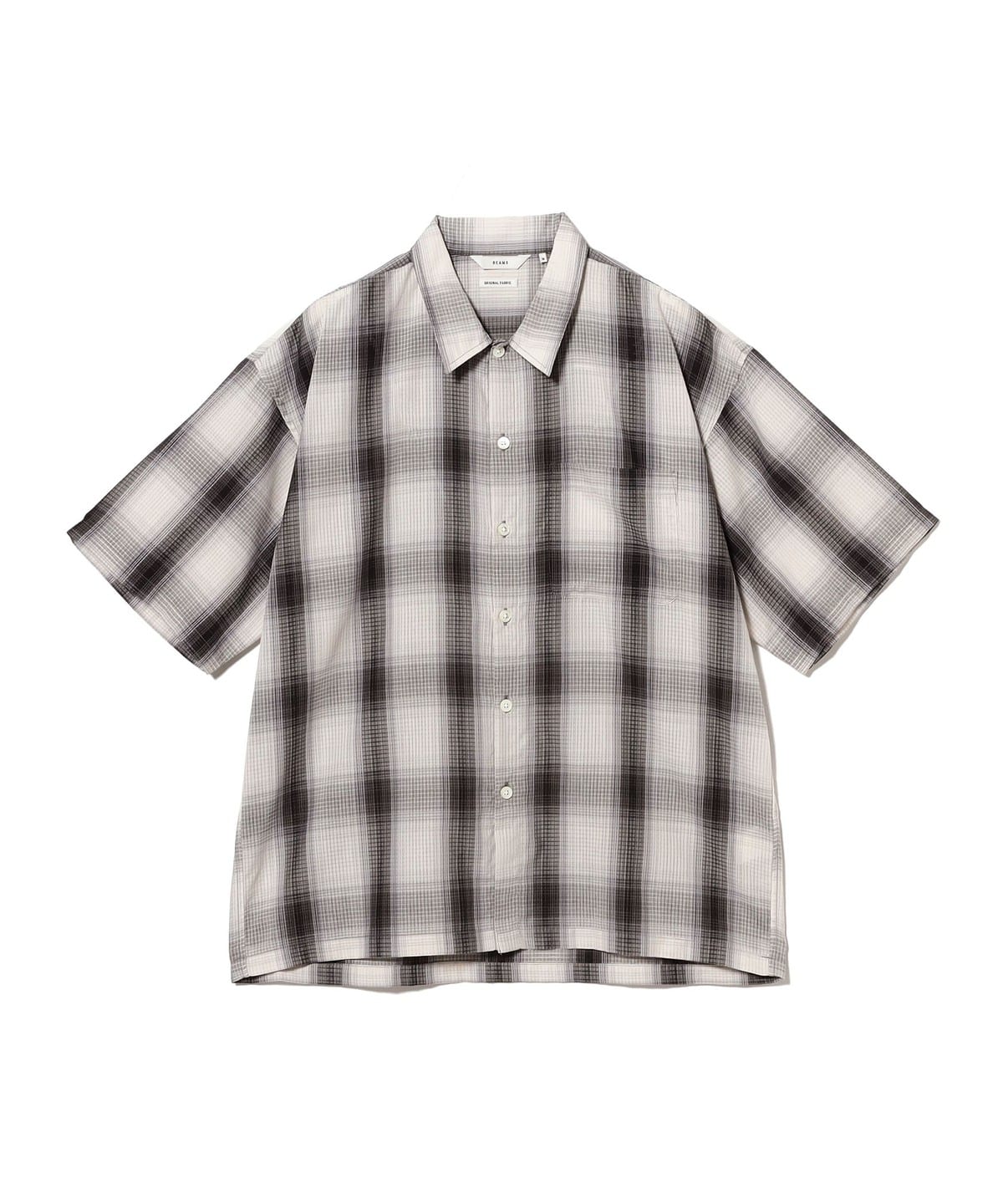 BEAMS（ビームス）オンブレチェック ミニレギュラーカラーシャツ