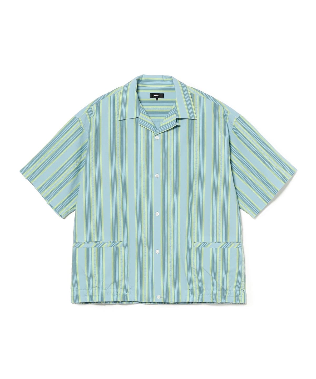 BEAMS（ビームス）マルチ ストライプ オープンカラーシャツ【ワイド