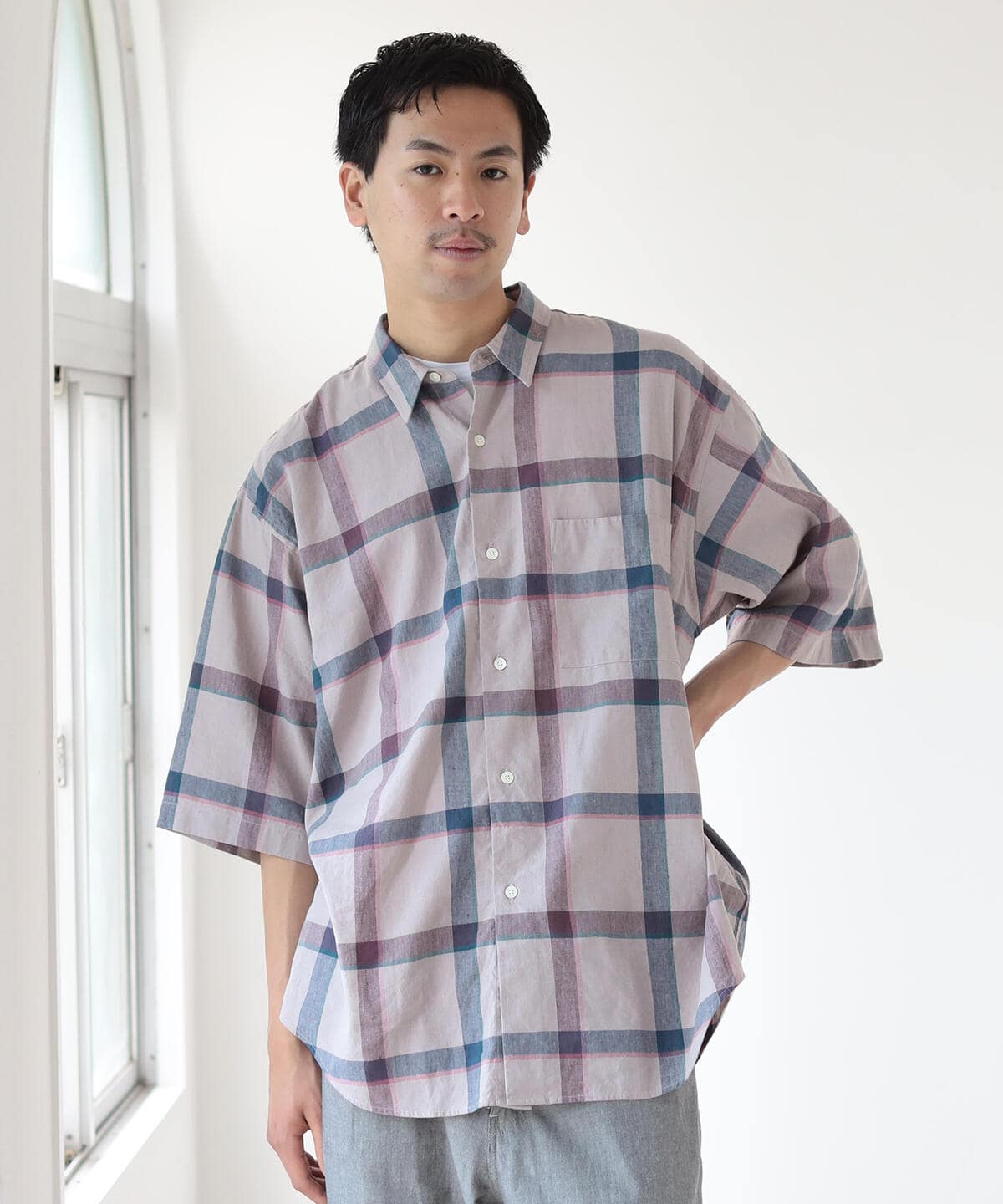 BEAMS [BEAMS] BEAMS / Check Easy Fit Mini Regular Shirt (Shirts